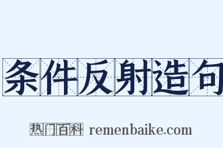 条件反射造句是什么意思的图片